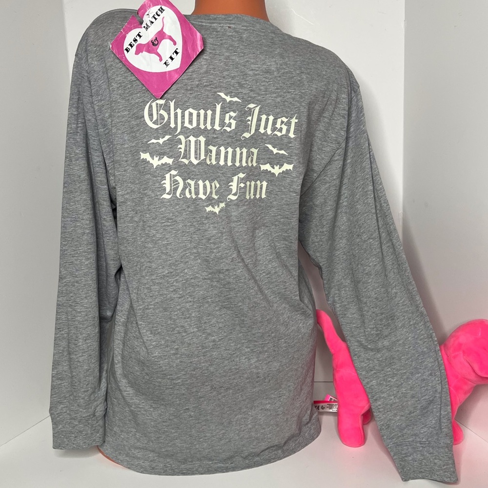 Victoria’s Secret PINK XS S L Glow In The Dark Halloween Long-sleeve Ghouls